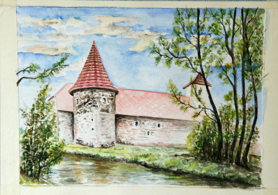 vodní hrad Švihov - pohled o d řeky